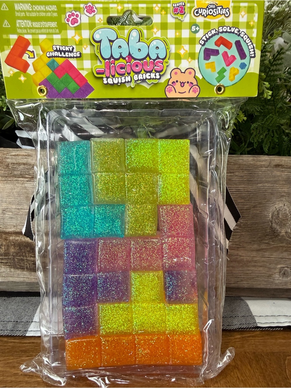Tabalicious Squish Bricks Sticky squishy toy - Multicolor Glitter